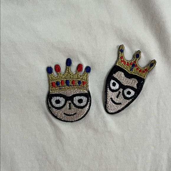 Dolce & Gabbana  White Tee with Black Logo - Picture 3 of 8